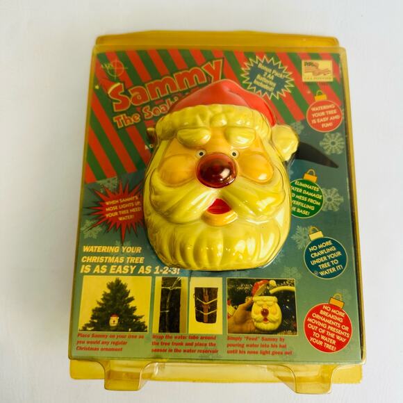 Vintage Axis Sammy The Soakin Santa Tree Watering Decoration Christmas Holiday - Picture 1 of 8